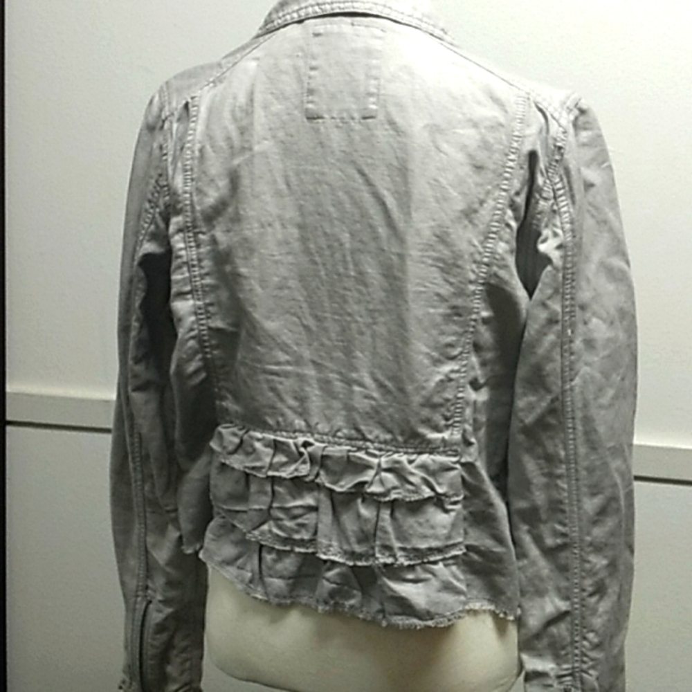 Bethany Mota Gray Military Style jacket